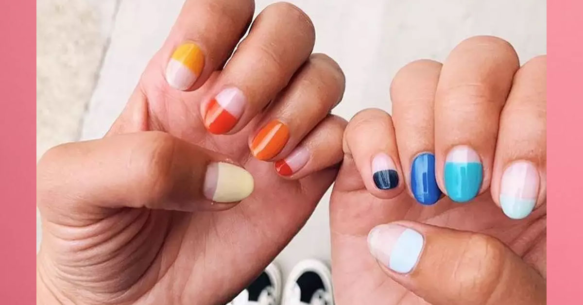 half paint nails