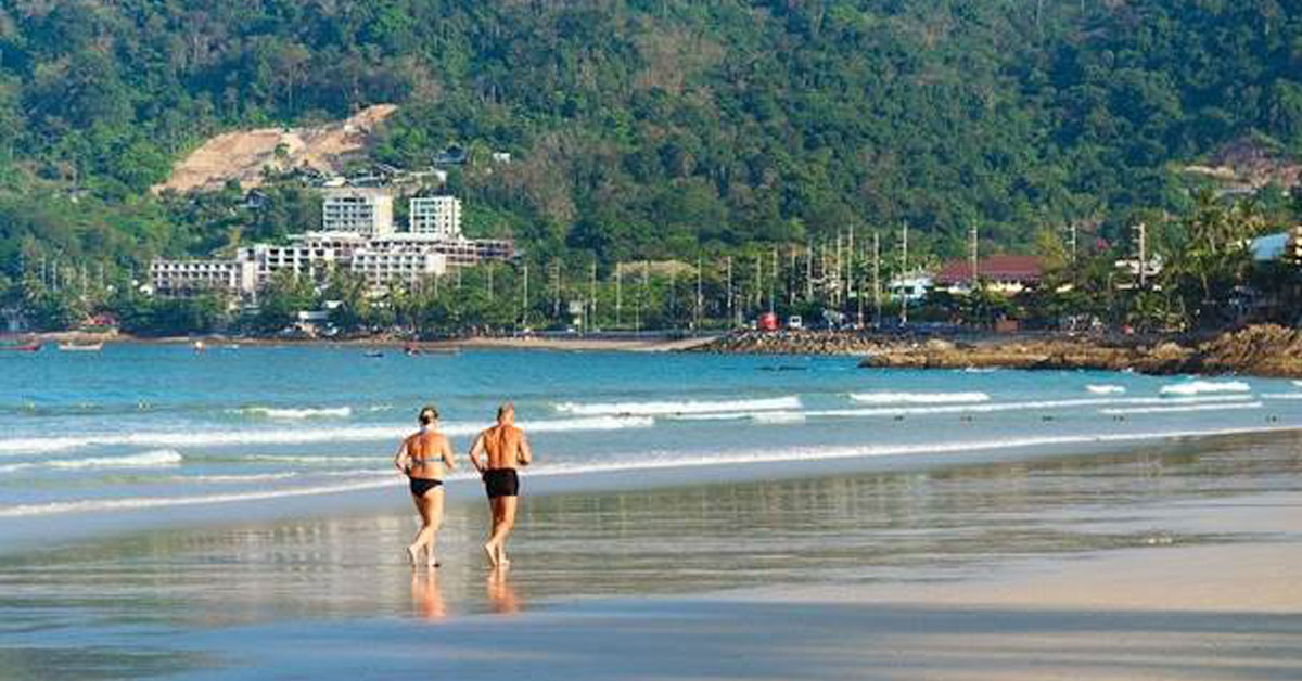 running beach
