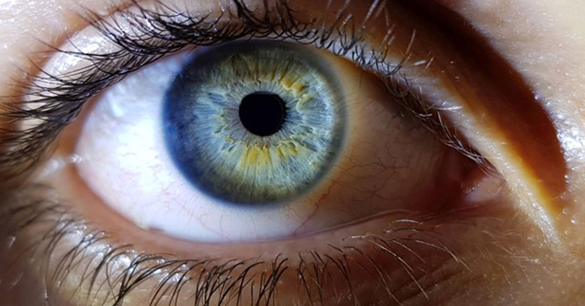 eye cover closeup