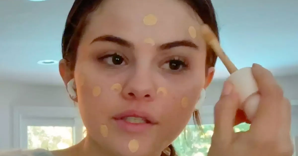 selena gomez dot makeup