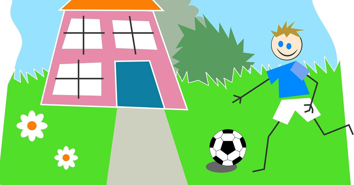 drawing kid athlete