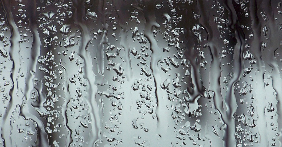 water on glass