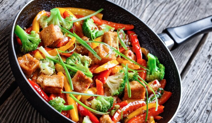 Ψητά λαχανικά με tofu