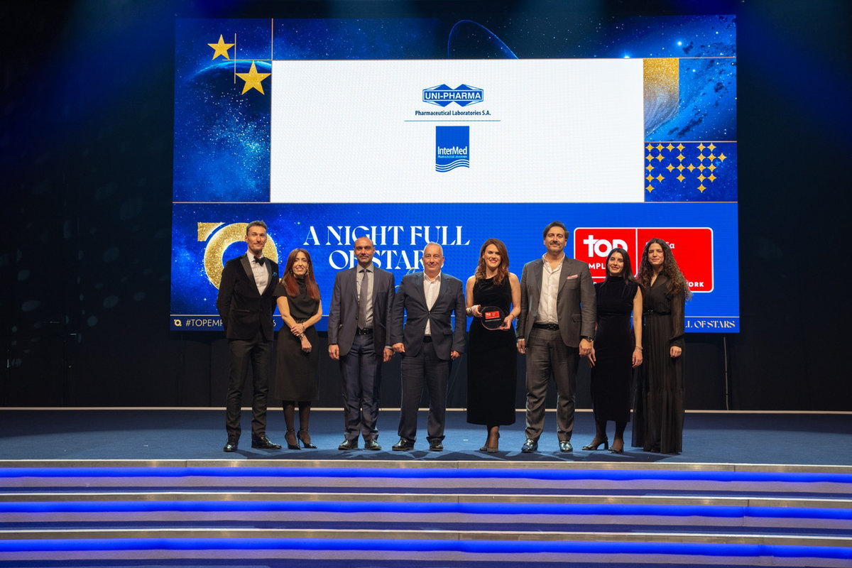 UNI-PHARMA και InterMed πιστοποιήθηκαν ως Top Employers για τέταρτη συνεχή χρονιά